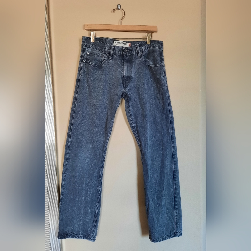 Levis 514 Gray Mottled Jeans Classic Timeless Capsule
